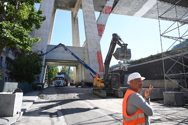 Genova - le ultime foto sotto il ponte Morand