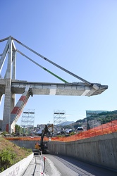 Genova - le ultime foto sotto il ponte Morand