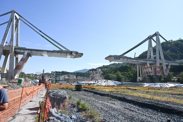 Genova - le ultime foto sotto il ponte Morand