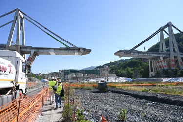 Genova - le ultime foto sotto il ponte Morand