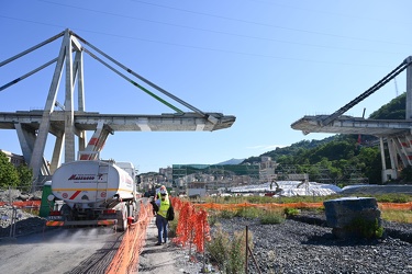 Genova - le ultime foto sotto il ponte Morand