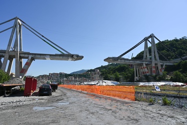 Genova - le ultime foto sotto il ponte Morand