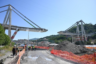 Genova - le ultime foto sotto il ponte Morand