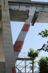 Genova - le ultime foto sotto il ponte Morand