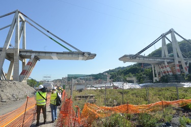 Genova - le ultime foto sotto il ponte Morand