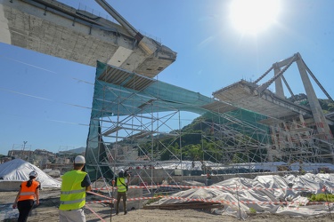 Genova - le ultime foto sotto il ponte Morand