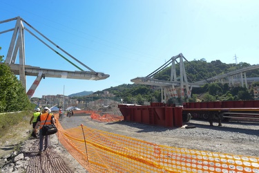 Genova - le ultime foto sotto il ponte Morand