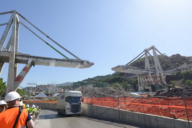 Genova - le ultime foto sotto il ponte Morand