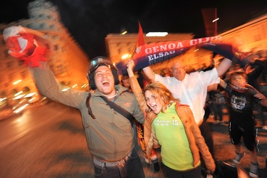 Genova - il derby vinto dal genoa