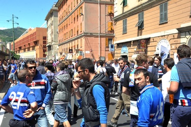 Genova - il giorno della serie B per la Sampdoria