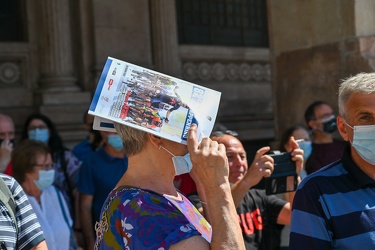 Genova, via XX Settembre - arrivo giro appennino ciclismo