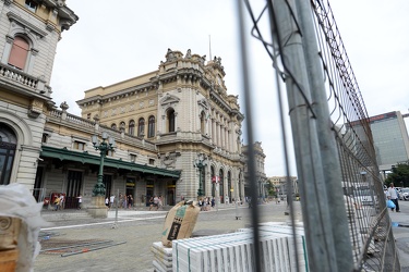Genova - avanzamento lavori cantiere stazione ferroviaria e metr