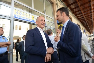 Genova, stazione principe - consegna nuovi treni regionali Jazz