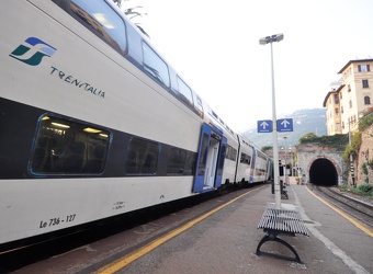 Genova - la piccola stazione di Sori, nel levante cittadino