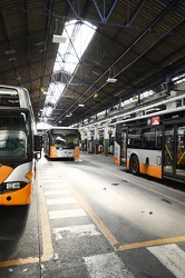 Genova, rimessa autobus AMT in via Ruspoli