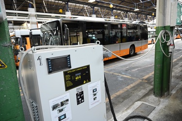 Genova, rimessa autobus AMT in via Ruspoli