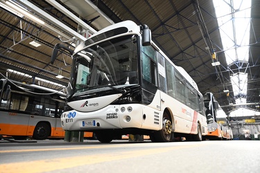 Genova, rimessa autobus AMT in via Ruspoli