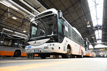 Genova, rimessa autobus AMT in via Ruspoli