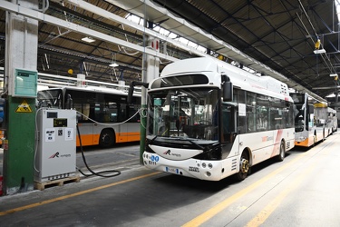 Genova, rimessa autobus AMT in via Ruspoli