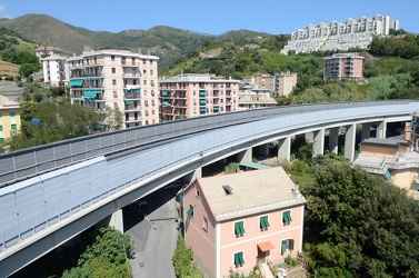 Genova - barriere anti-rumore in autostrada