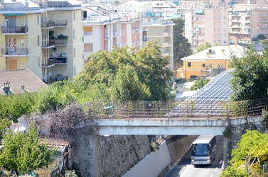Genova - barriere anti-rumore in autostrada