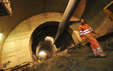 il cantiere della metropolitana di Genova