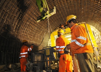 il cantiere della metropolitana di Genova