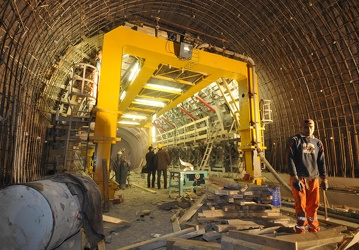 il cantiere della metropolitana di Genova