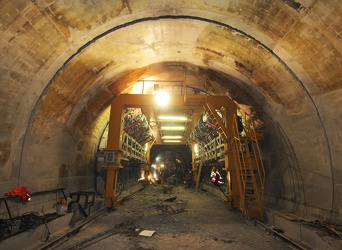 il cantiere della metropolitana di Genova