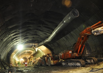 il cantiere della metropolitana di Genova