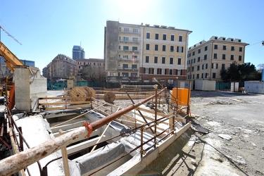 Genova - avanzamento lavori cantiere metropolitana