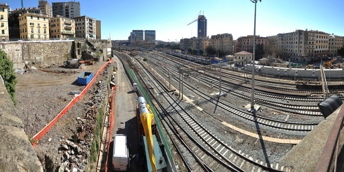 Genova - avanzamento lavori cantiere metropolitana