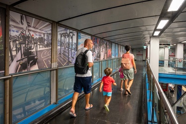 Genova, nuova livrea per la fermata di San Giorgio della metropo