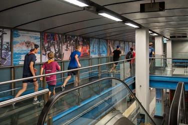 Genova, nuova livrea per la fermata di San Giorgio della metropo