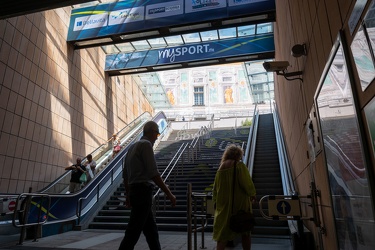 Genova, nuova livrea per la fermata di San Giorgio della metropo