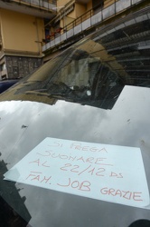 Genova - via Burlando - il problema dei parcheggi e i modi con c