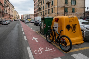 Genova, situazione piste ciclabili a fine 2021