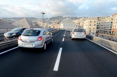 Genova - giro in moto - sopraelevata moto