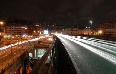 Genova - traffico sulla sopraelevata