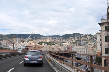 Genova - viste dalla strada sopraelevata Aldo Moro