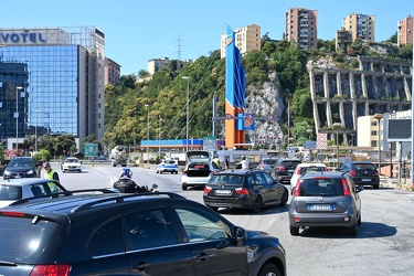 Genova, elicoidale ingresso in sopraelevata - casello ge ovest c