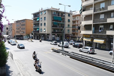 Genova, zona inizio Corso Europa - l'incrocio tra via Timavo e v