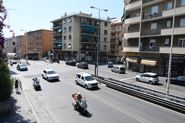 Genova, zona inizio Corso Europa - l'incrocio tra via Timavo e v