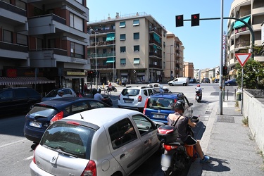 Genova, zona inizio Corso Europa - l'incrocio tra via Timavo e v