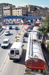 Ge - traffico congestionato in città