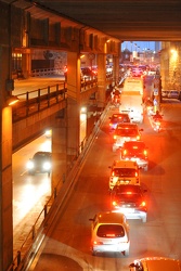 Genova - traffico imbocco sopraelevata