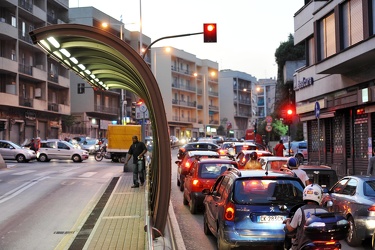 Genova - Corso Europa inquinata con traffico