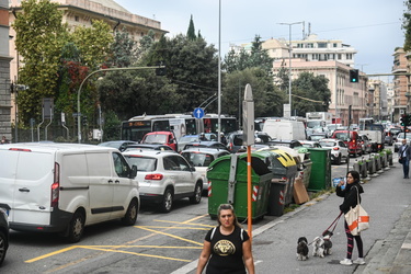 traffico bloccato via Cantore 24102022-16