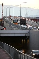 Genova, Cornigliano - ingresso autostrada da strada Guido Rossa