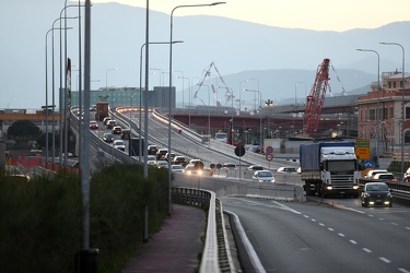 Genova, Cornigliano - ingresso autostrada da strada Guido Rossa